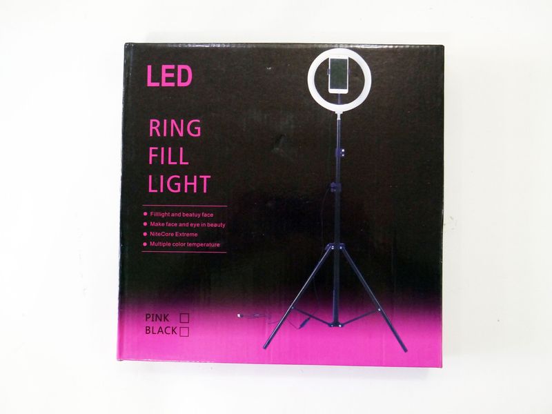 Светодиодная кольцевая LED лампа диаметр 26 см Ring Fill Light ZD666 4459 фото