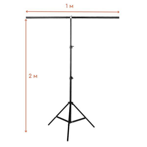 Тримач для фону Profi-light DF-100 Т-подібна стійка 2.0 х 1.0 м. 71018 фото
