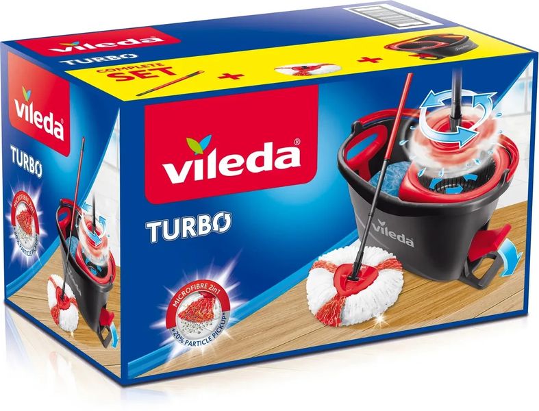 Набор для уборки швабра+ведро Vileda Easy Wring&Clean Turbo 5013 фото