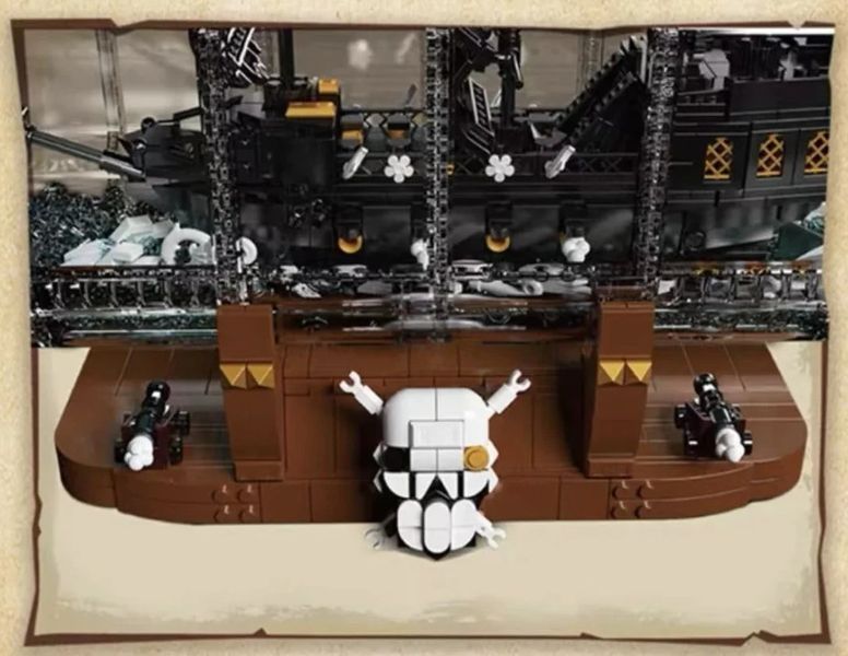 Конструктор піратський корабель Чорна перлина в пляшці на 2206 деталей Mould King 10065 F5581 фото