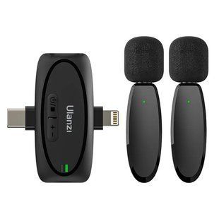Микрофон беспроводной 3в1 iPhone/Android/камера двойной 50м Ulanzi V6 4344 фото
