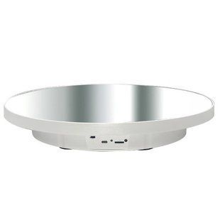 Поворотный стол для съемки 40см белый зеркальный USB/AAA Puluz TBD0606412202A 5433 фото