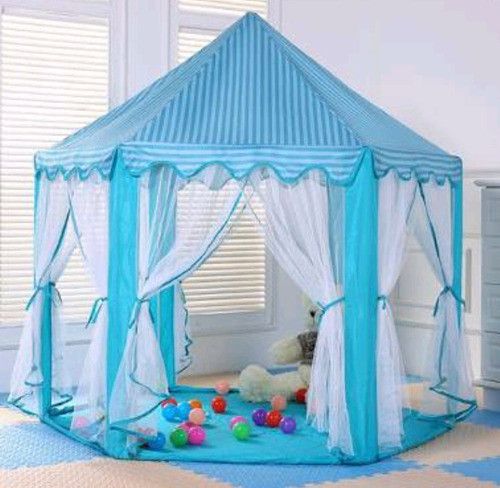 Палатка детская игровая голубая KRUZZEL 6105 js2102 фото