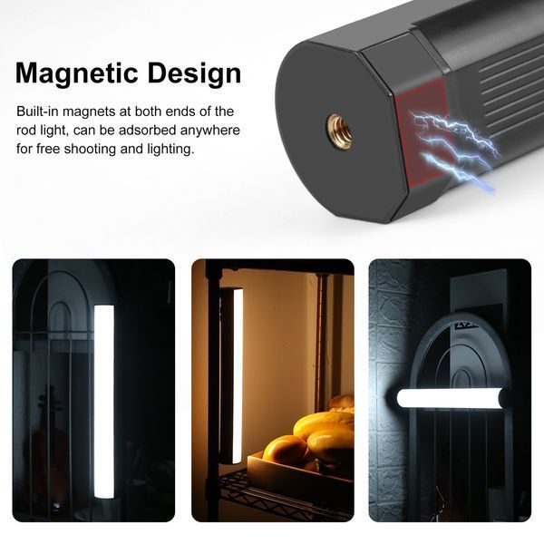 Лампа видеосвет 30 см RGB цилиндрическая магнитная Puluz PU4139 PU4139 фото