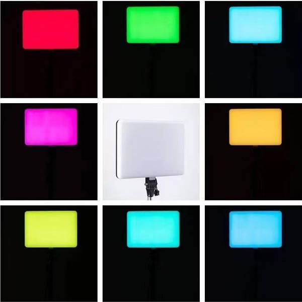 Світлодіодне відео світло Camera light PM-26 RGBW LED панель живлення від USB + Штатив 1369 фото