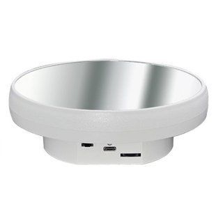 Поворотный стол для съемки 16см белый зеркальный USB/AAA Puluz TBD0606196501 5427 фото