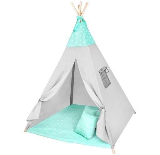 Детская игровая палатка WIGWAM 160 × 115 см мятные звезды 8704 n62562 фото