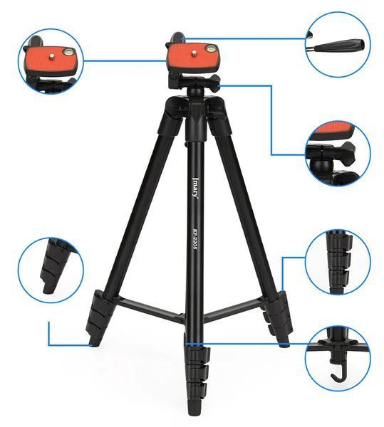 Штатив портативний трипод для телефона та камери 40-134 см Jmary KP-2205 F5327 фото