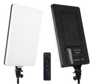 Світлодіодна Led-лампа PL-48 LED 3200k-5700k лампа для відео та фотознімання з пультом ДК 1372 фото