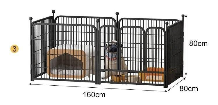 Металлический вольер для для собак и щенков Springos 160 x 80 x 80 см 31007 фото