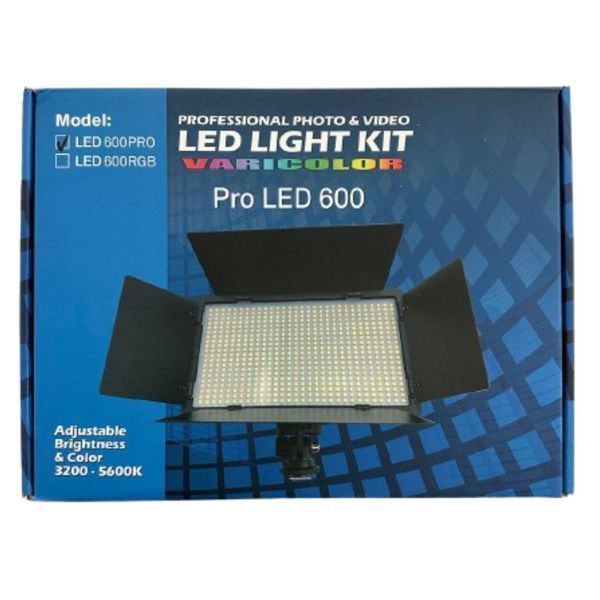 Профессиональная LED лампа видеосвет Varicolor PRO LED U600+ (3200-5600K) с сетевым адаптером 31075 фото