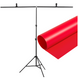 Набор ПВХ Фон 100×200 см Красный + Т- образная стойка для фона 1129 фото 1