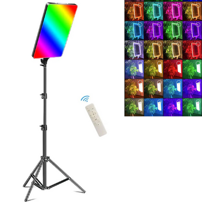 Студийный свет PM-48 RGB светодиодный RGB светильник 2700k-7000k + Штатив 1375 фото