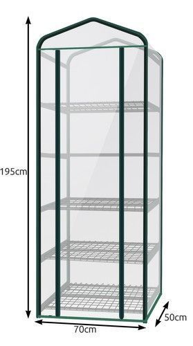 Мини-теплица 5 полок S13126 1,95 х 07 х 0,5 м 23359 фото