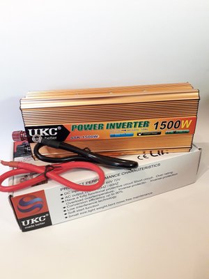 Инвертор UKC 1500W 24V Преобразователь тока AC/DC Gold 4315 фото