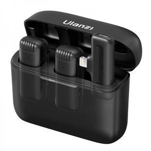 Микрофон беспроводной для айфон двойной Ulanzi J12 Lightning 2885 фото