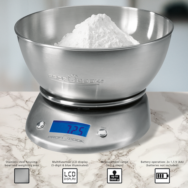Весы кухонные Profi Cook PC-KW 1040 до 5 кг Германия 501040 фото