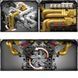 Конструктор двигун і коробка Valkyrie V12 974 деталей Mould King Mking Engine 10224 F5176 фото 2