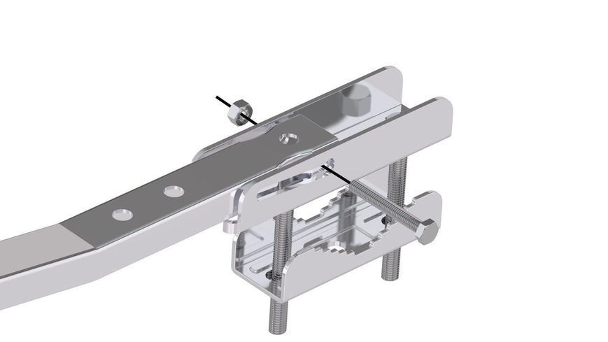 Сушарка для білизни навісна Colombo Balcony with clamps (STZAN2) 931877 фото