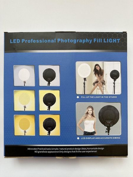 Кругла світлодіодна панель Camera light PF-33 для фото та відеознімання 3200-5700K 1379 фото