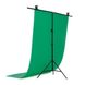 Набор ПВХ Фон 100×200 см Зеленый + Т- образная стойка для фона 1133 фото 2
