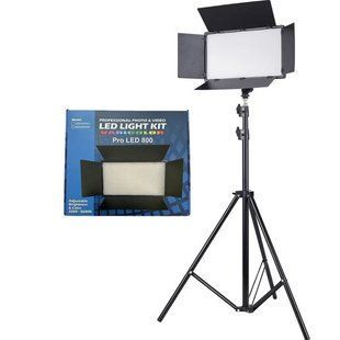 Профессиональная LED лампа видеосвет Varicolor PRO LED U800+ (3200-5600K) с сетевым адаптером + Штатив 31080 фото