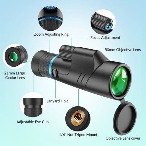 Монокуляр телескоп Apexel 10-20x50 с зумом APL-10-20X50Z фото