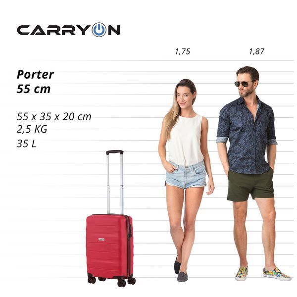Чемодан CarryOn Porter (S) Red (502447) 930031 фото