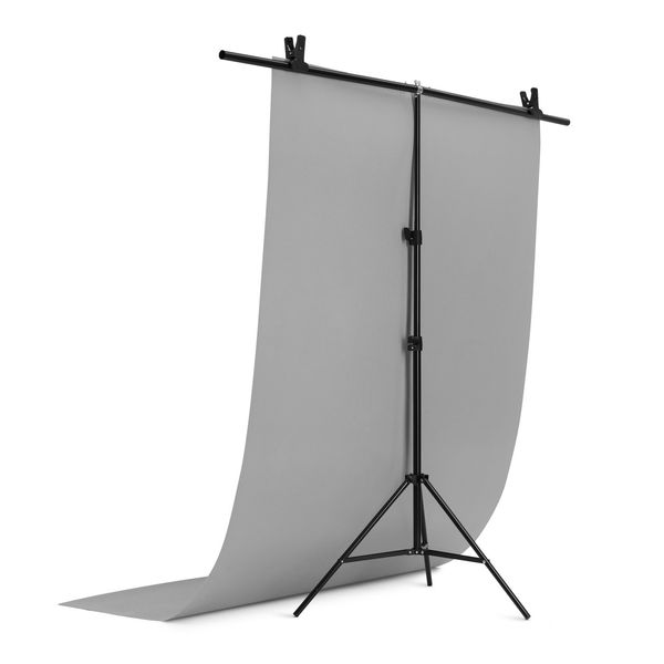 Набор ПВХ Фон 100×200 см Серый + Т- образная стойка для фона 1134 фото