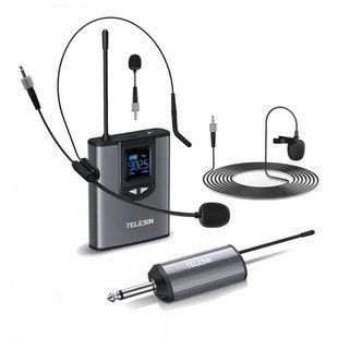 Мікрофонна бездротова система радіо УКХ 50м Telesin MIC-UHF-02 MIC-UHF-02 фото