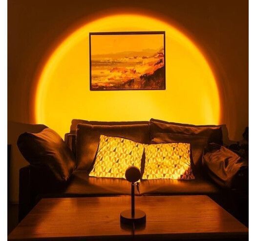 Лампа LED для селфи еффект солнца (23см) Sunset Lamp 4724 фото