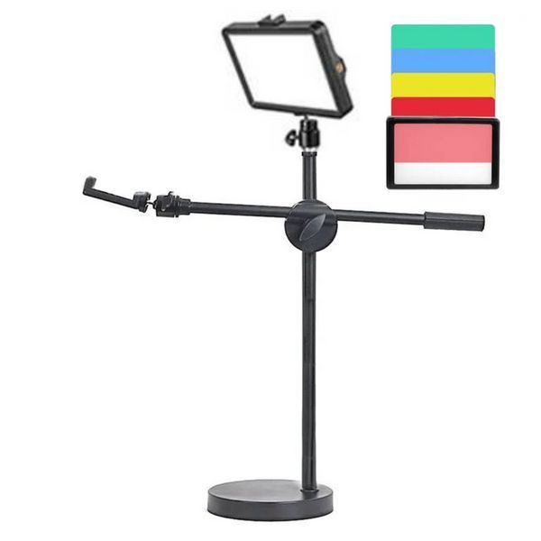 Настільний штатив журавель Profi-light PR-15 з LED світлом 10х15 см з кольоровими фільтрами 71016 фото