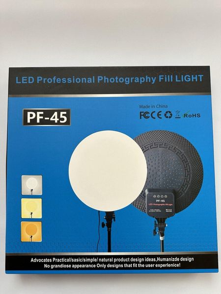 Світлодіодна LED-лампа Camera light PF-45 для фото та відеознімання + Штатив 1382 фото