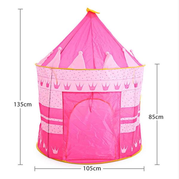 Палатка детская - шатер домик замок розовый 1164 5043 фото