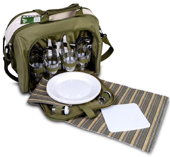 Термосумка з набором посуду для пікніка на 4 персони Ranger Meadow (Арт. RA 9910) RA 9910 фото
