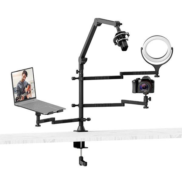 Стійка на стіл 4в1 для ноутбука камери мікрофона освітлення Ulanzi VIJIM LS21 3454 фото