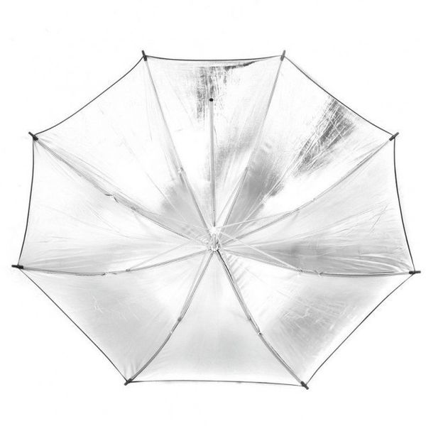 Зонт студийный Prolight на отражение 84 см черный-серебро 1181 фото