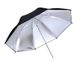 Зонт студийный Prolight на отражение 84 см черный-серебро 1181 фото 5