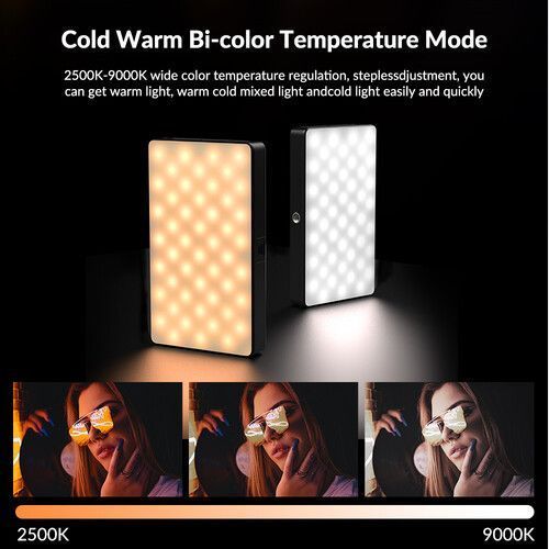 Светодиодный видеосвет Apexel FL07 RGB 2500&ndash;9000 К, CRI95+ с штативом для фотоблогов APL-FL07 фото