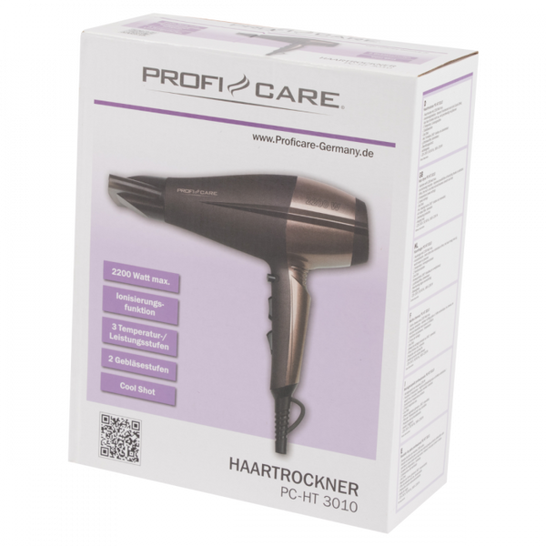 Профессиональный фен для волос ProfiCare PC-HT 3010 Германия 330101 фото