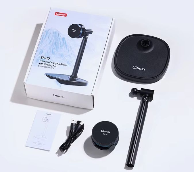 Подставка для iPhone магнитная беспроводная зарядка и охлаждение MagSafe Ulanzi SK-10 4720 фото