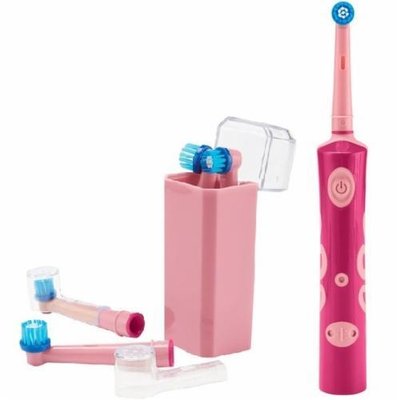 Дитяча зубна щітка електрична NKZBO 600 B1 light pink/dark pink 1216 фото