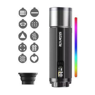 Ліхтар проєкційний Gobo 12 Вт 10 масок RGB Ra 96+ 3500-7000 К SIDANDE Pro 12 W L8ES 5554 фото