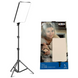 Світлодіодна Led-панель RL-24 лампа для відео та фото 2800k-6500k + Штатив 1401 фото 1