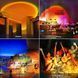 Лампа Sunset Lamp еффект солнца RGB + пульт 23см 16 цветов 4 режима Управление с смартфона 1433 фото 4