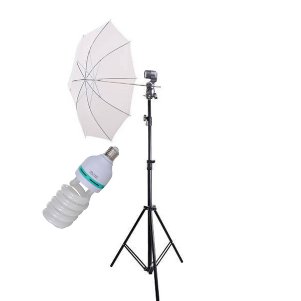 Постійне студійне світло Prolight 150 Вт. парасолька на просвіт 90 см 1188 фото