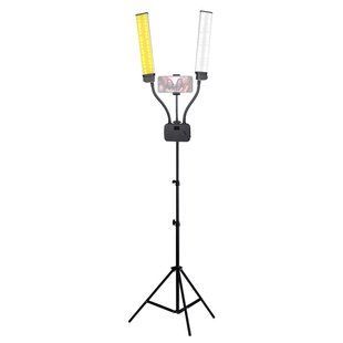 Светодиодная лампа двойная 3200-5600К 45Вт со штативом 210см Puluz HD-45XT 3266 фото