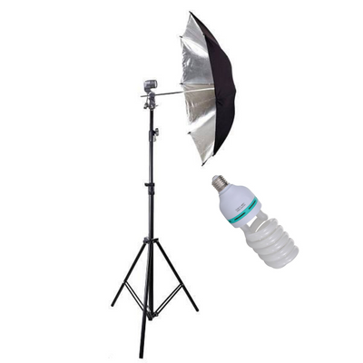 Постійне студійне світло Prolight 150 Вт. парасолька на відбиття 84 см 1189 фото