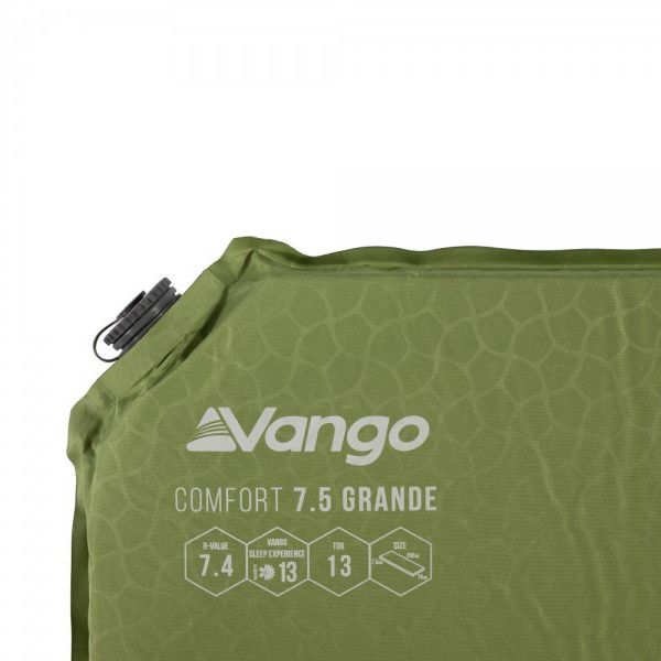 Коврик самонадувающийся Vango Comfort 7.5 Grande Herbal (SMQCOMFORH09M1K) 929164 фото