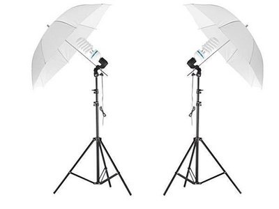 Набор студийного света Prolight 300 вт. 5500К с зонтами на просвет 90 см 1190 фото